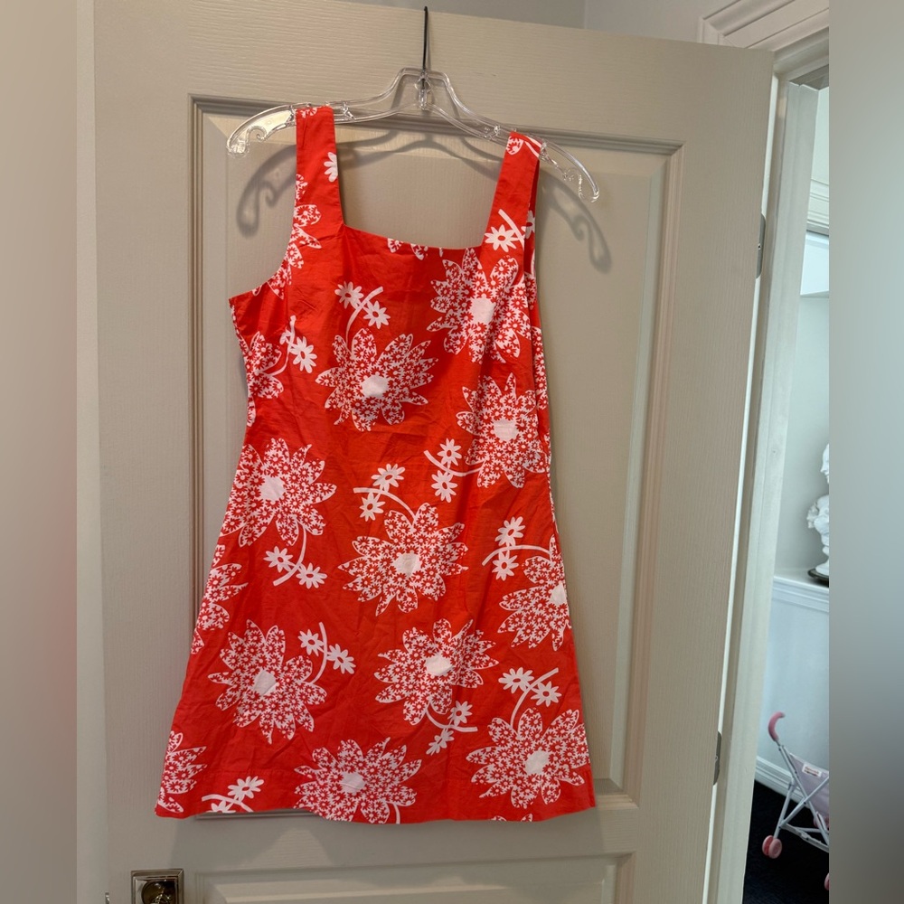 Reformation Paradise Red and White Dress